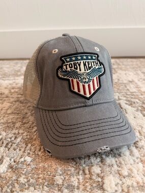 NEW Toby Keith Distressed Mesh Trucker Adjustable Snapback Cap Hat